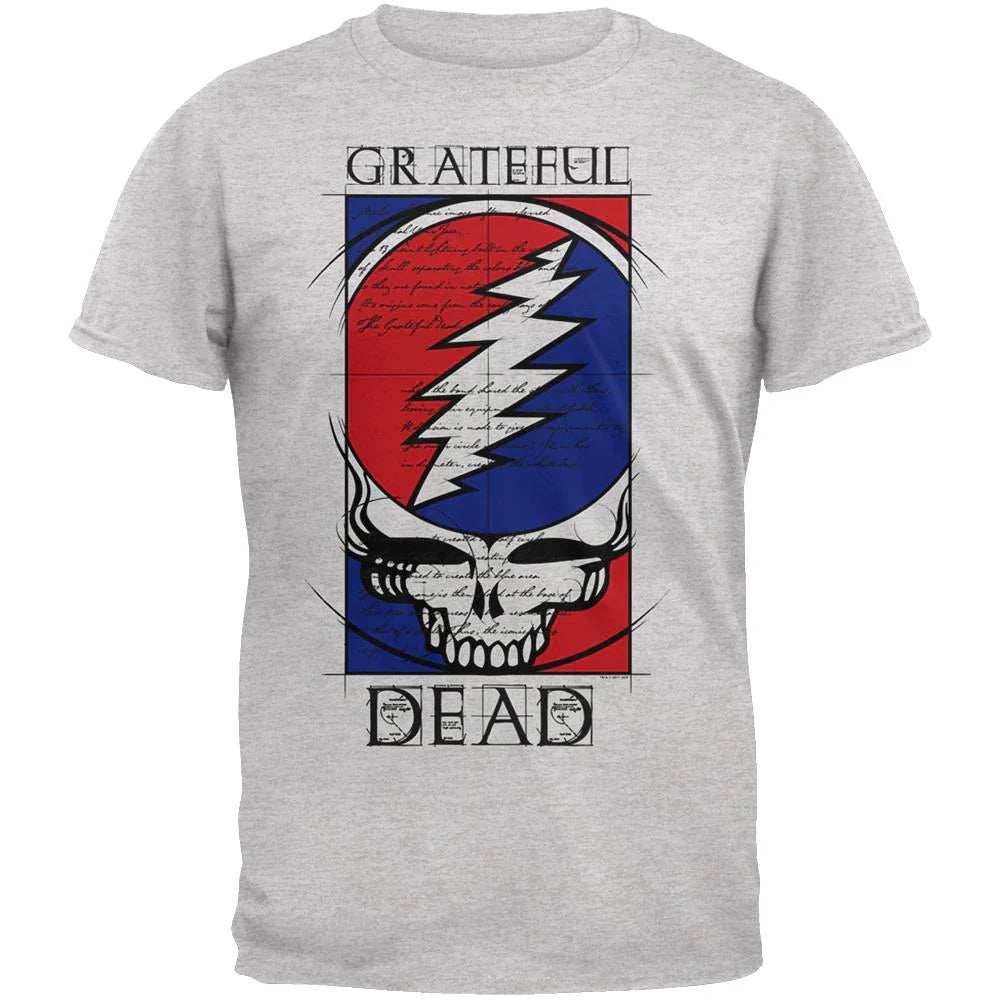 Grateful Dead - Steal Your Blueprint T-Shirt - Size Large - Sky High - Sky High Montgomery cincinnati