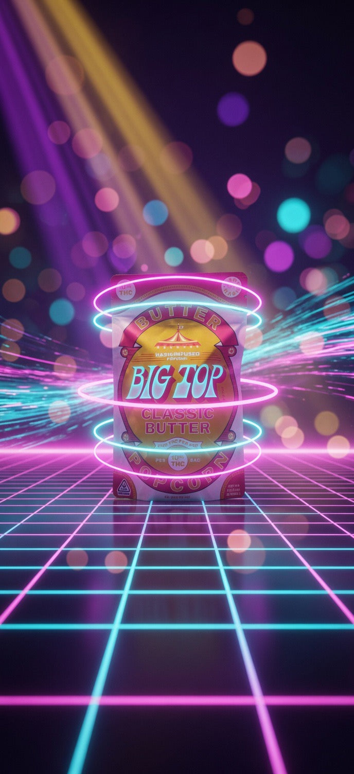 Big Top Hash-Infused Popcorn Classic Butter 10mg