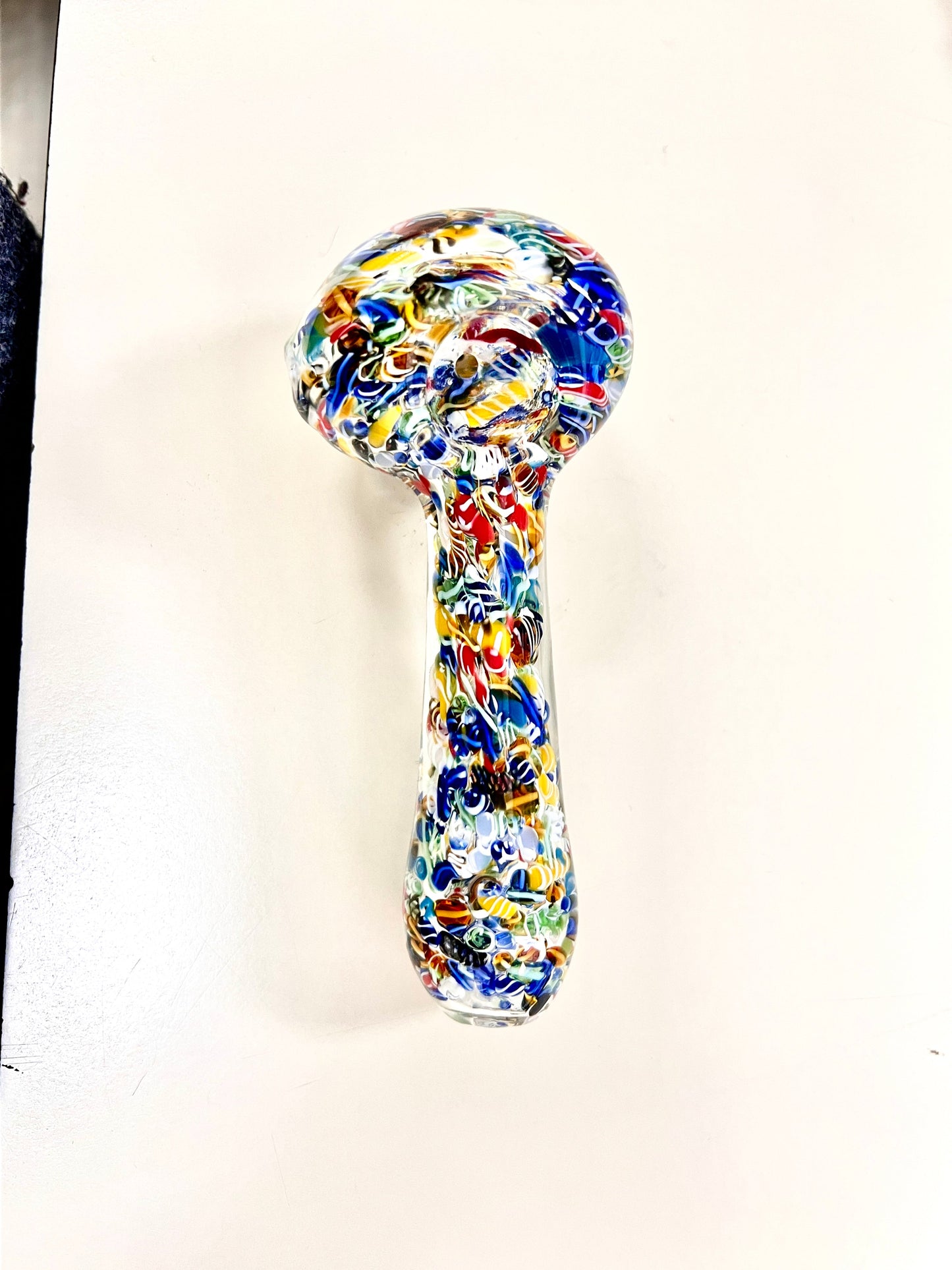 Splatter Frit Glass Hand Pipe