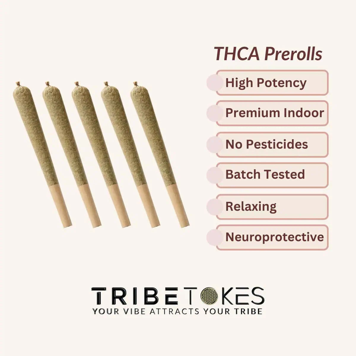Tribe Tokes .5g Mini "Dogwalker" Prerolls 5pk - Tribe Tokes - Sky High Montgomery cincinnati