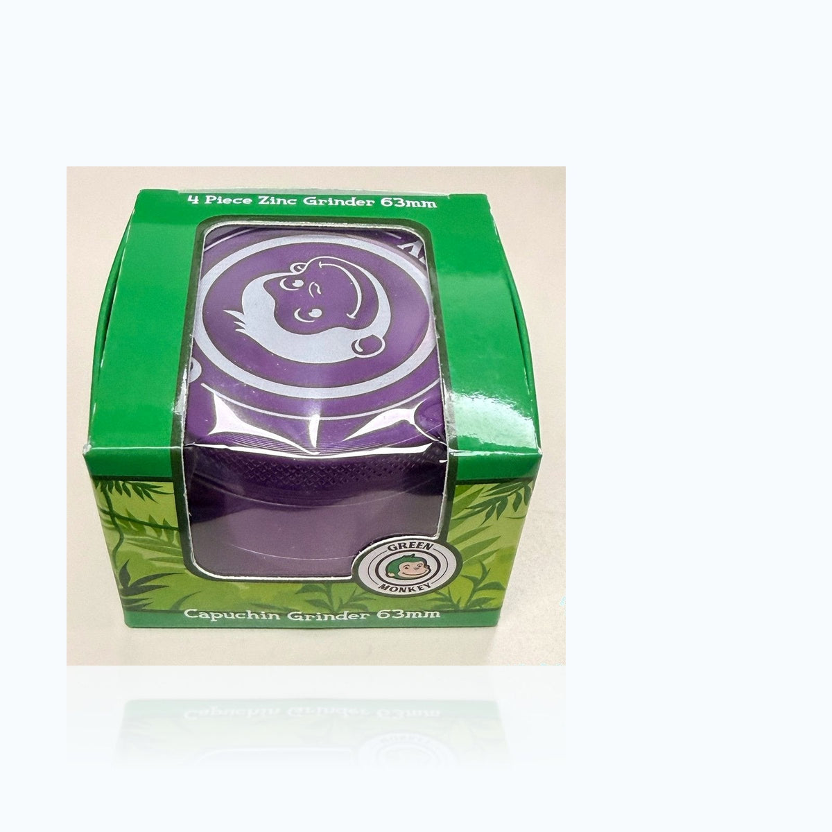 Green Monkey Capuchin 4-Piece Zinc Grinder 63mm – Purple — Elevate fountain