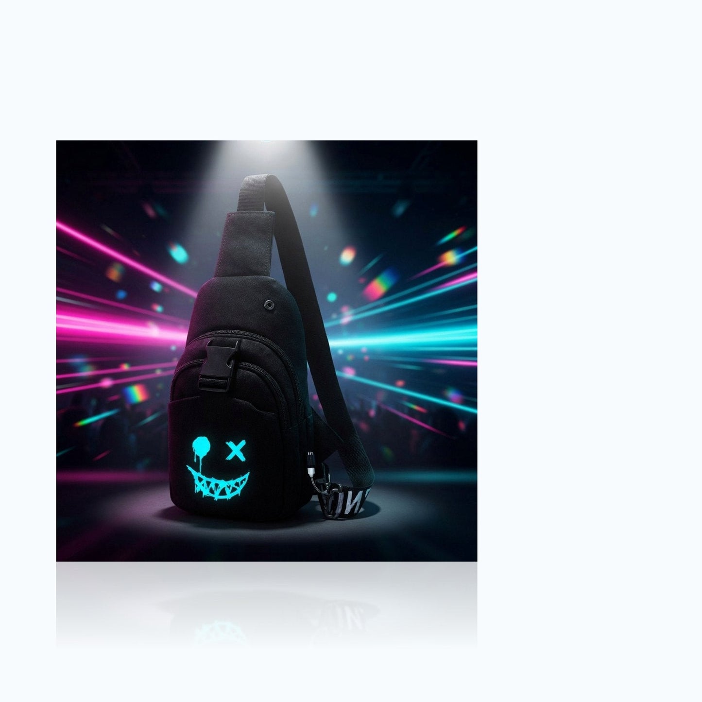 Luminous Smiley Sling — Elevate fountain