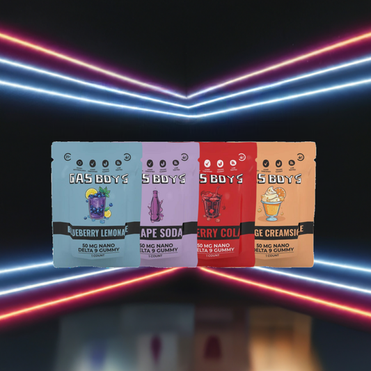 Gas Boys 50mg Nano D9 Gummy 4 Pack - Gas Boys - Sky High Montgomery cincinnati