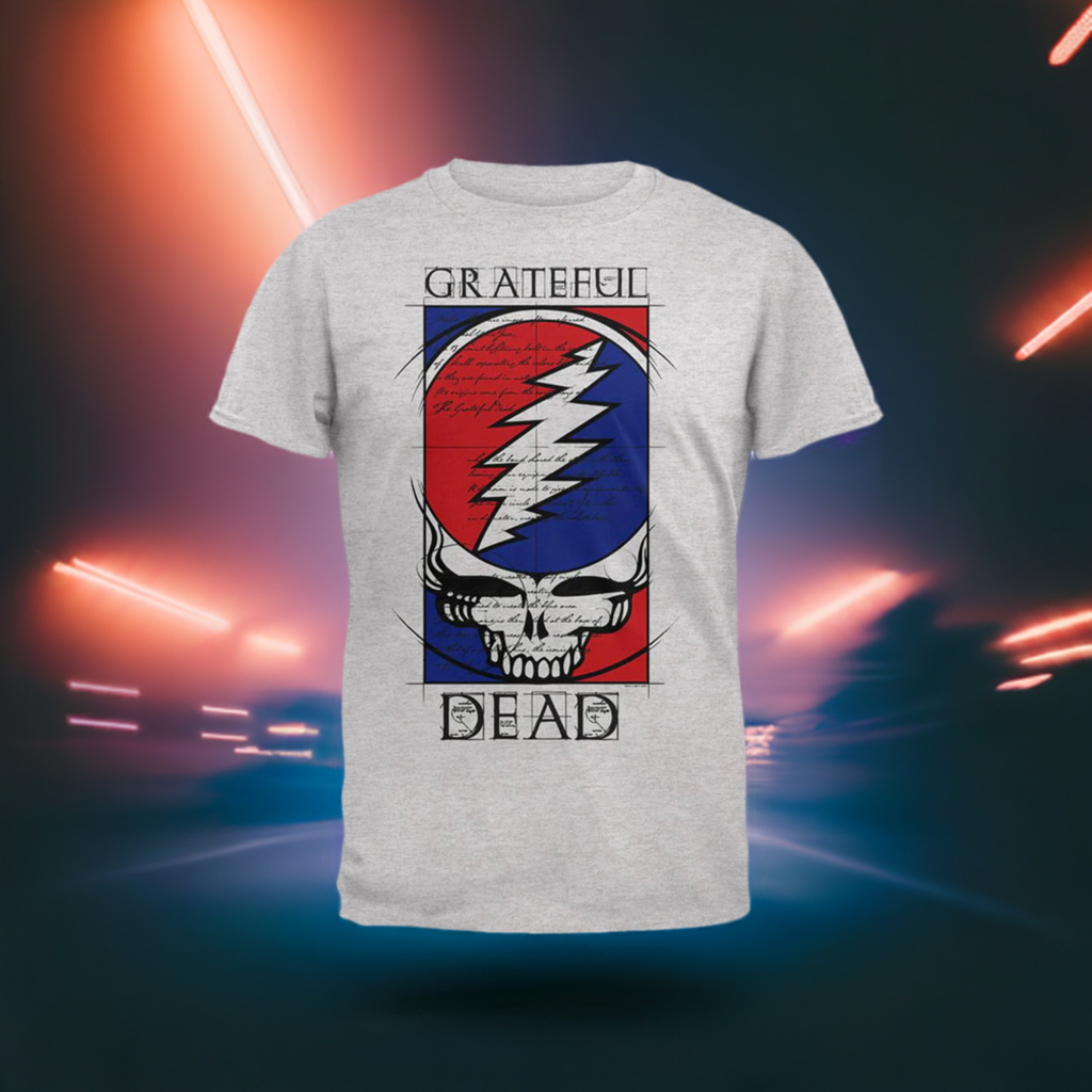 Grateful Dead - Steal Your Blueprint T-Shirt - Size Large - Sky High - Sky High Montgomery cincinnati