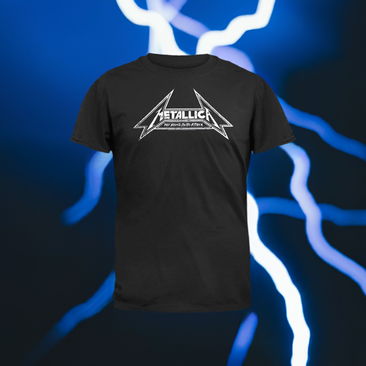 Metallica - Young Metal Attack T-Shirt - Size Large - Sky High - Sky High Montgomery cincinnati