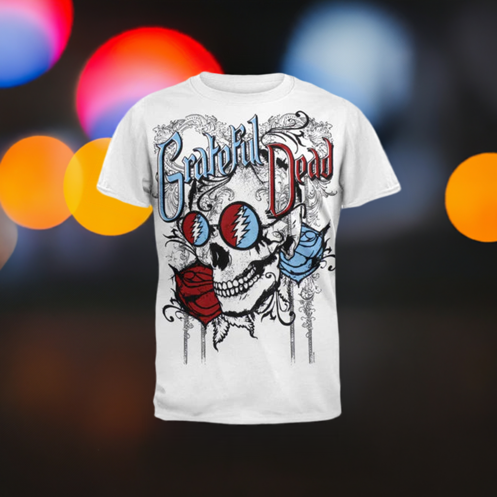 Grateful Dead - Stealie Shades T-Shirt - Size Large - Sky High - Sky High Montgomery cincinnati