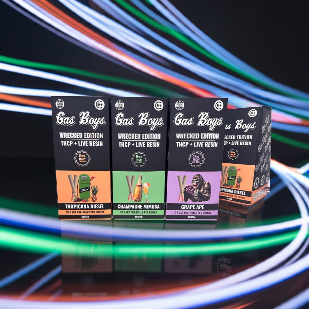 Gas Boys Wrecked Edition Exotic Flower+THCp Prerolls - Gas Boys - Sky High Montgomery cincinnati