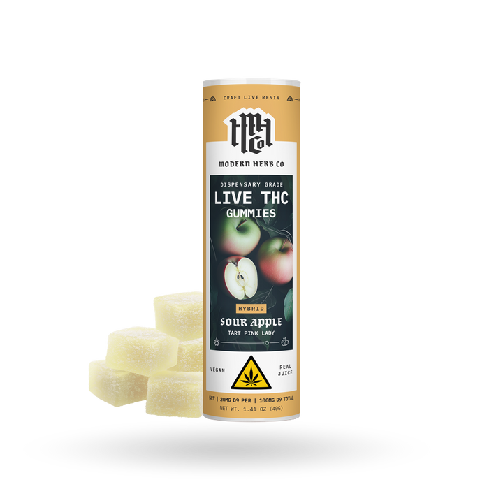 MHC Live Resin Gummy - Sour Apple (Hybrid) - 5ct