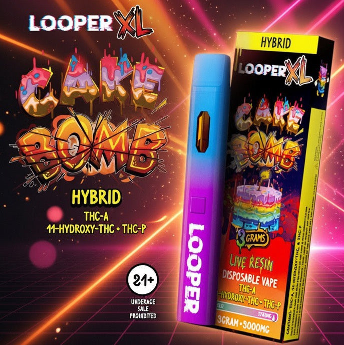 Looper XL Series Live Resin 3ML Disposables #hot