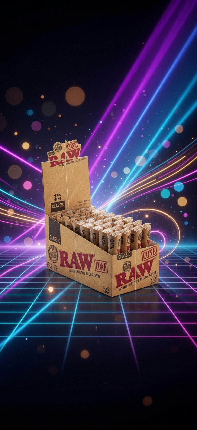 RAW Organic Hemp Cones 1/14 6pack, King 3pack