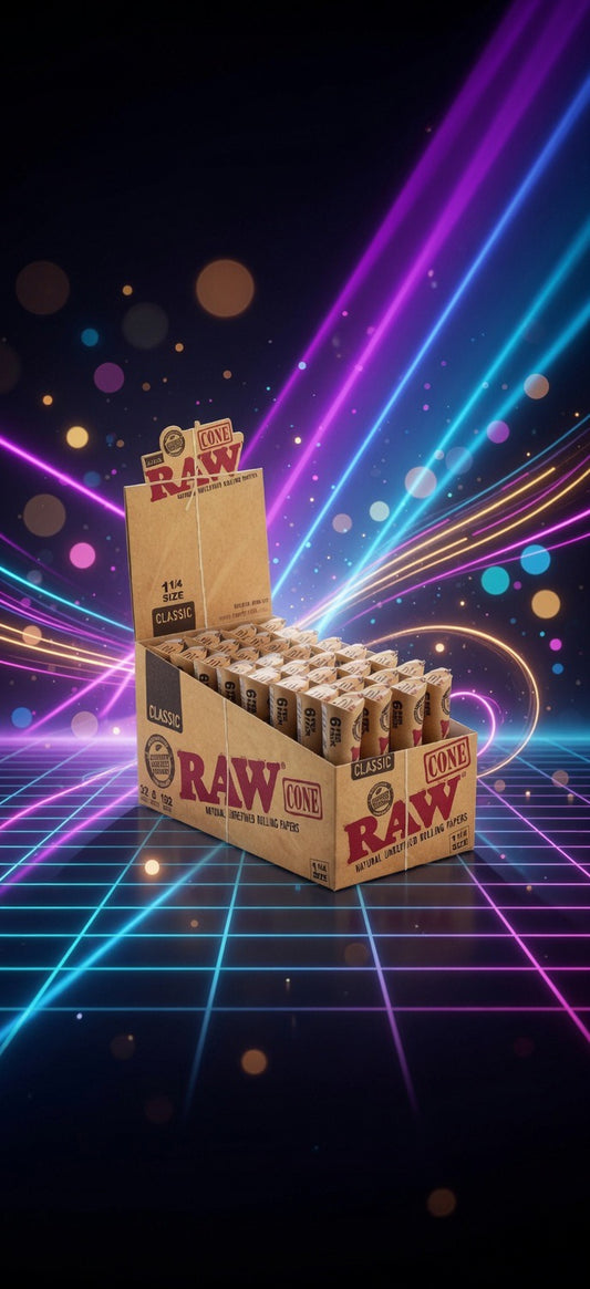 RAW Organic Hemp Cones 1/14 6pack, King 3pack