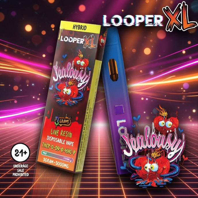 Looper XL Series Live Resin 3ML Disposables #hot