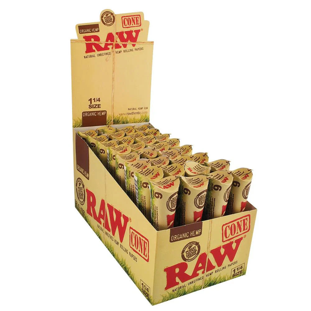 RAW Organic Hemp Cones 1/14 6pack