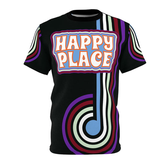 Happy Place Retro Stoner Tee - Black Edition - STS - Sky High Montgomery cincinnati