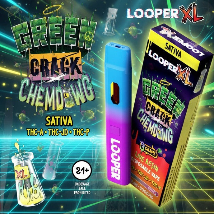 Looper XL Series Live Resin 3ML Disposables #hot
