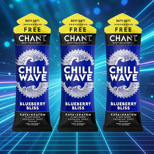 Chant 75mg Kava+Kratom Chill Wave Shots BOGO