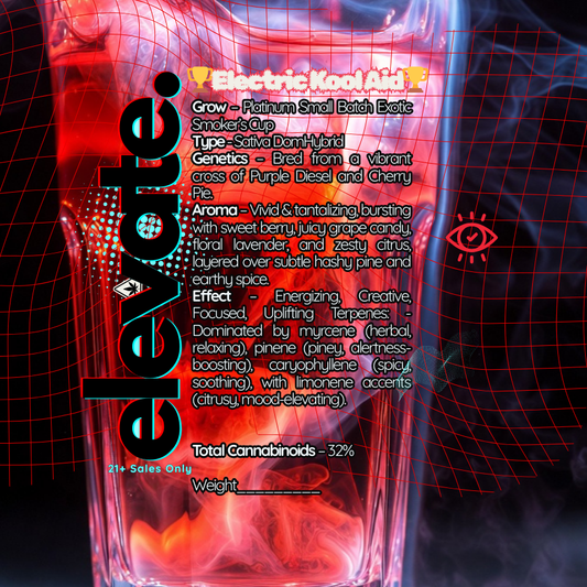 Electric Kool-Aid  - Platinum Sativa Flower - Elevate Montgomery - Sky High Montgomery cincinnati