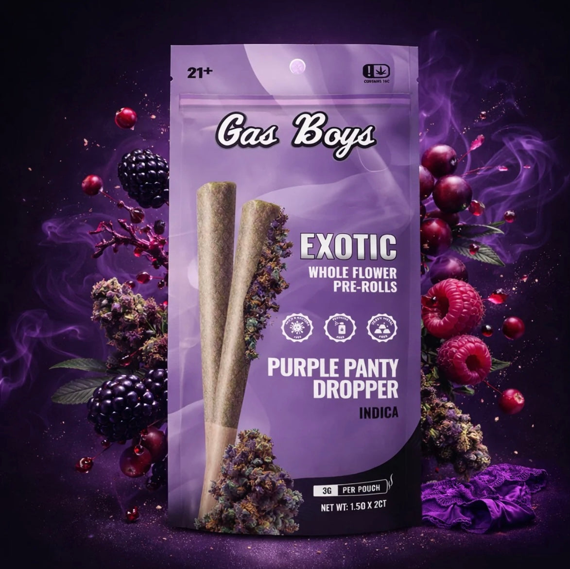Gas Boys - Exotic Whole Flower Prerolls 1.5Gx2