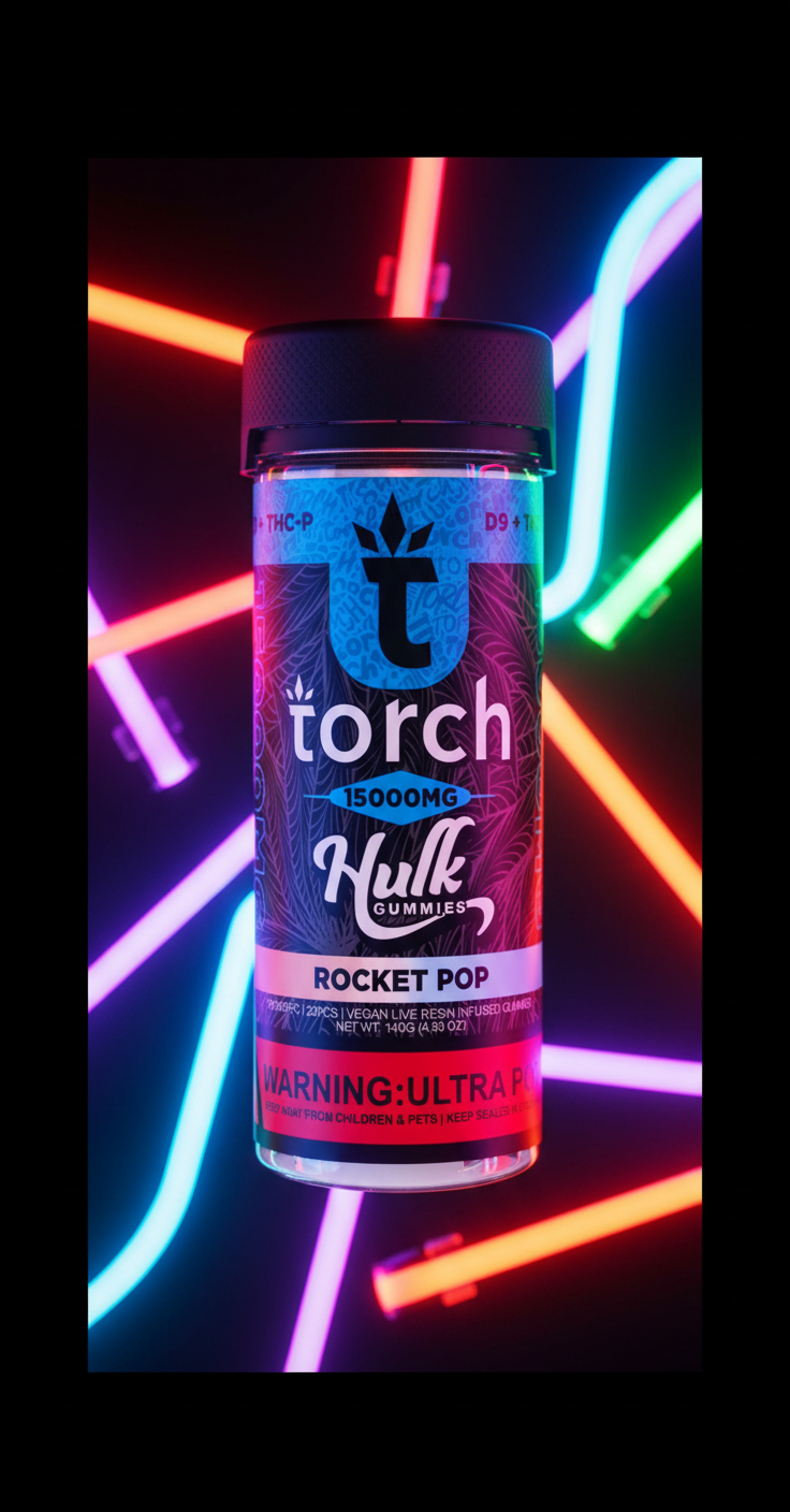 Torch Hulk Gummies - 15000MG - D9 THCp - Torch - Sky High Montgomery cincinnati