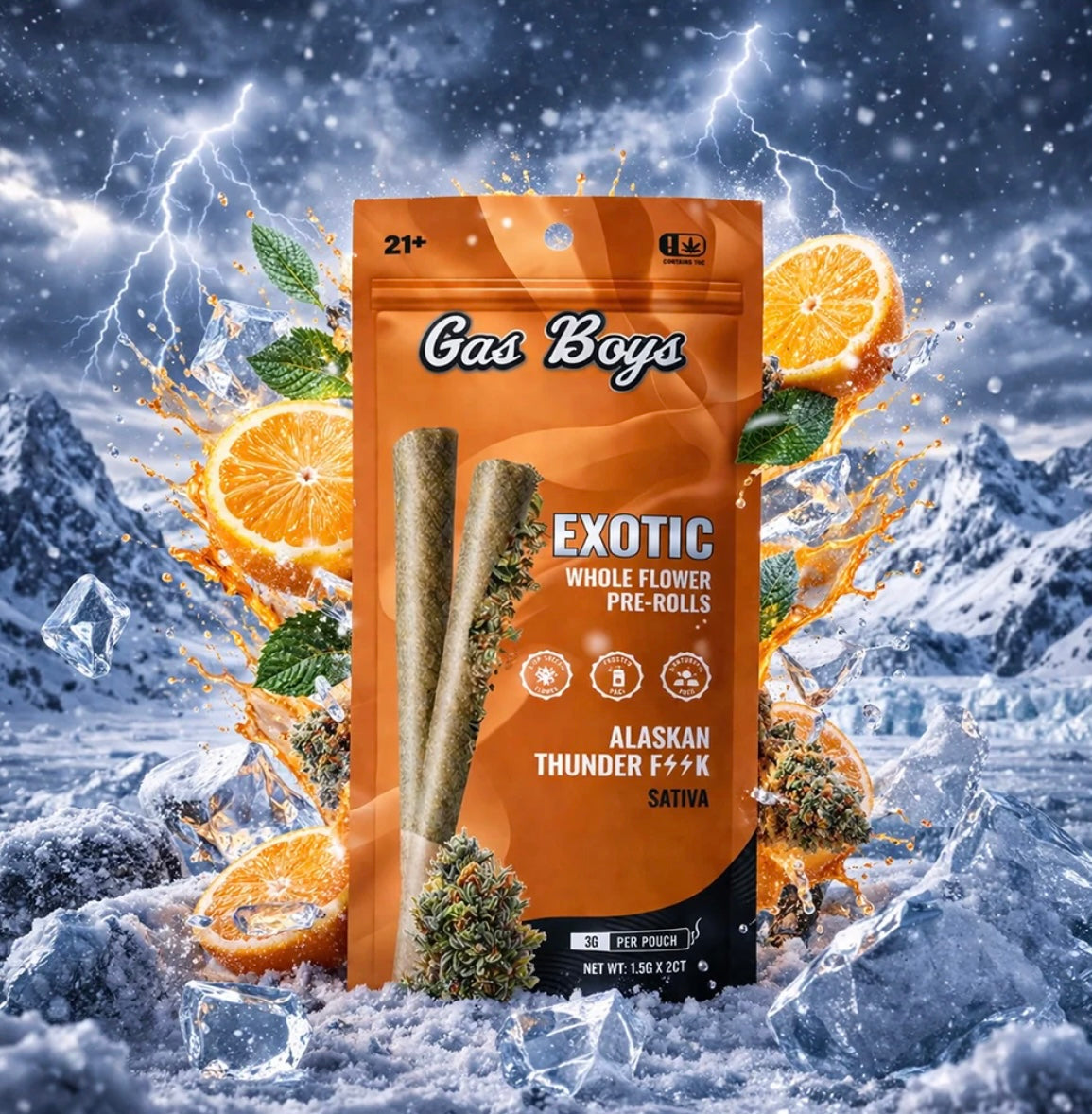 Gas Boys - Exotic Whole Flower Prerolls 1.5Gx2