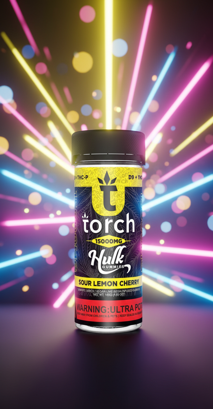 Torch Hulk Gummies - 15000MG - D9 THCp - Torch - Sky High Montgomery cincinnati