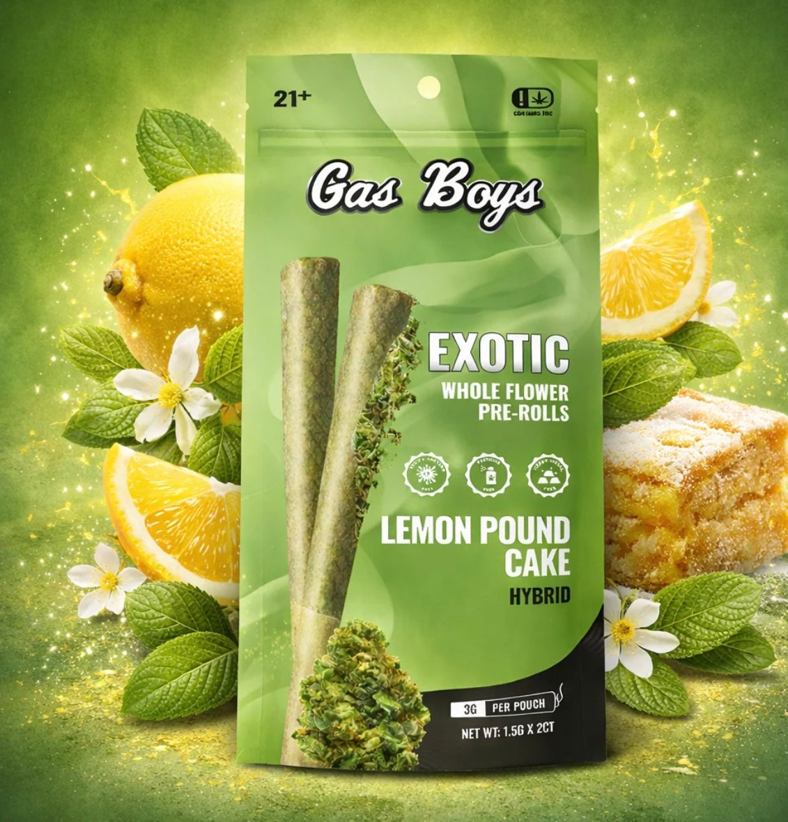 Gas Boys - Exotic Whole Flower Prerolls 1.5Gx2