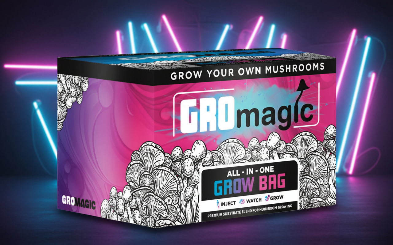 GRO Magic - The All-In-One Organic Mushroom Grow Bag - GROmagic - Sky High Montgomery cincinnati