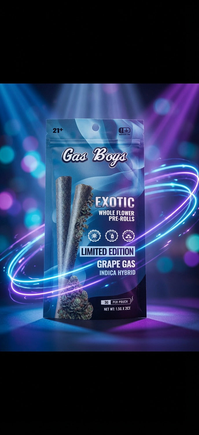 Gas Boys - Exotic Whole Flower Prerolls 1.5Gx2