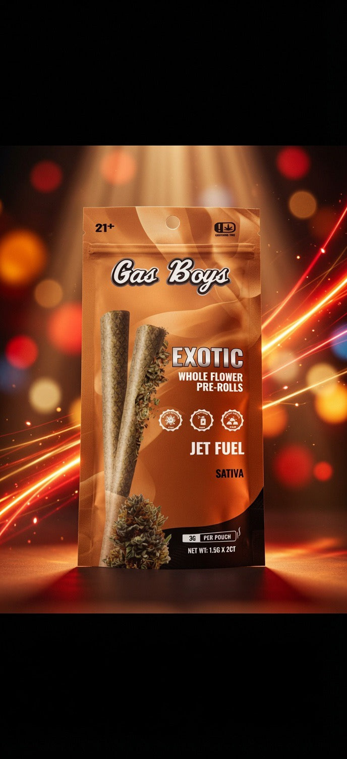 Gas Boys - Exotic Whole Flower Prerolls 1.5Gx2