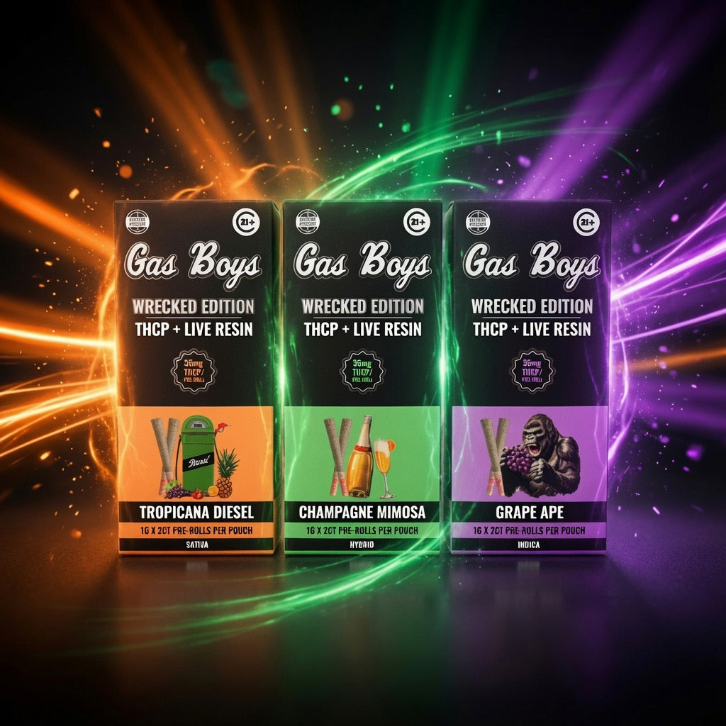 Gas Boys - Wrecked Edition Exotic Flower+THCp Prerolls
