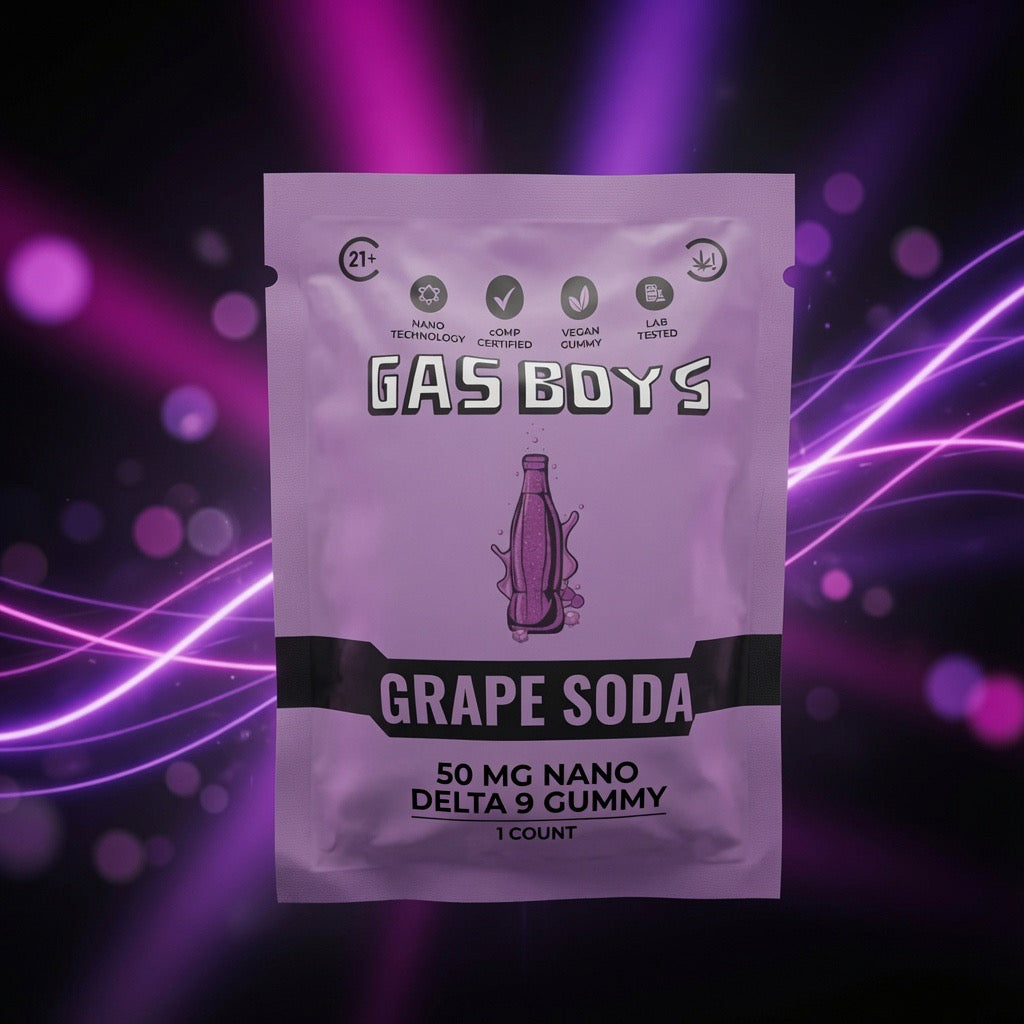 Gas Boys - NANO D9+THC GUMMIES 50mg Go Pack