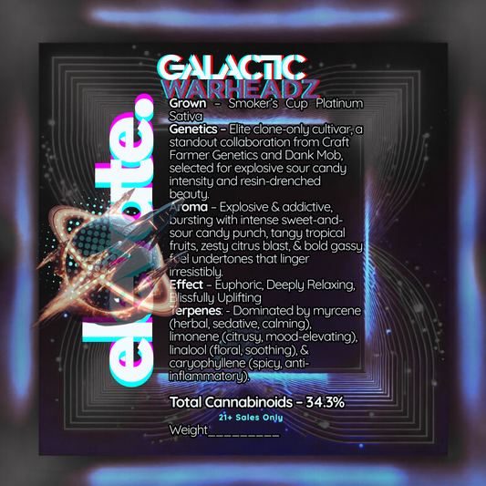 🏆Smokers Cup Galactic Warheadz Platinum THCa Flower🏆 - Elevate - Sky High Montgomery cincinnati