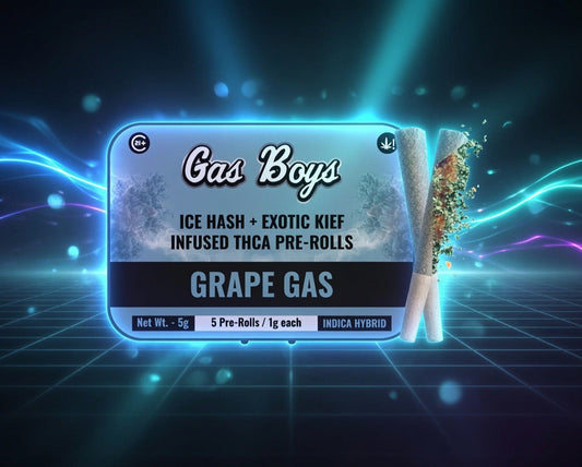 Gas Boys Ice Hash + Exotic Kief Infused Pre-Rolls 5ct