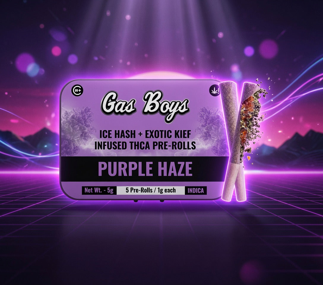 Gas Boys Ice Hash + Exotic Kief Infused Pre-Rolls 5ct