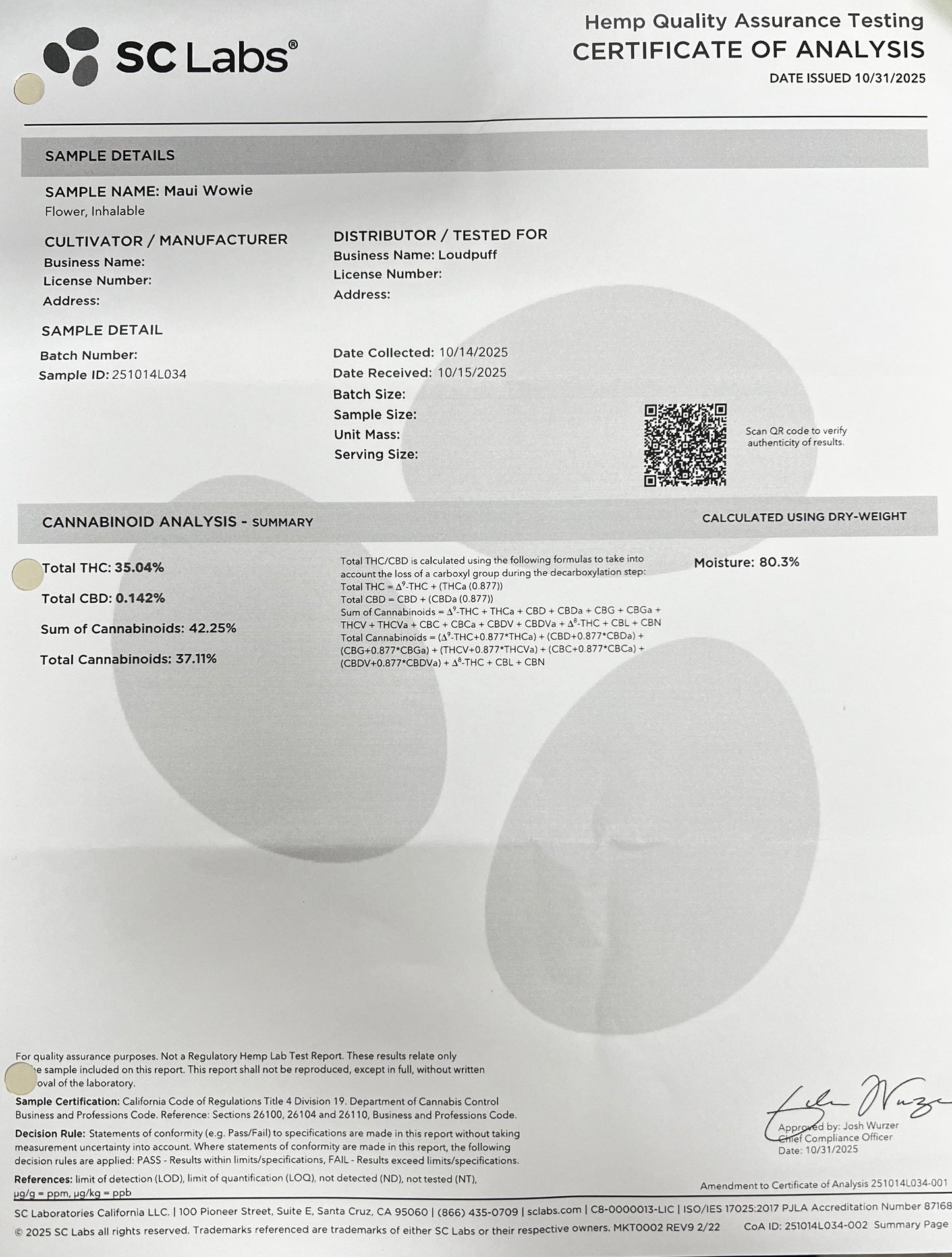 Maui Wowie - Platinum Sativa-Dom Flower - Elevate Montgomery - Sky High Montgomery cincinnati