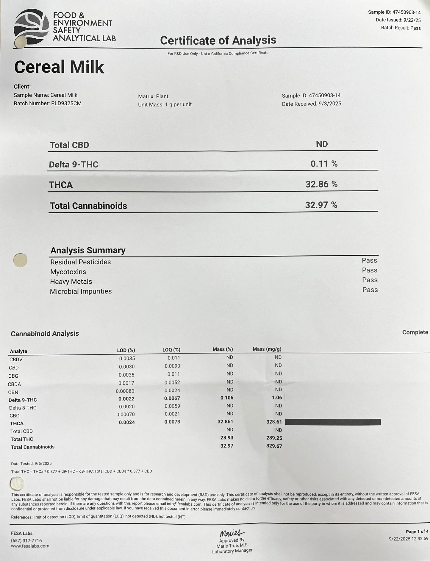 Cereal Milk - Platinum Hybrid Flower - Elevate Montgomery - Sky High Montgomery cincinnati