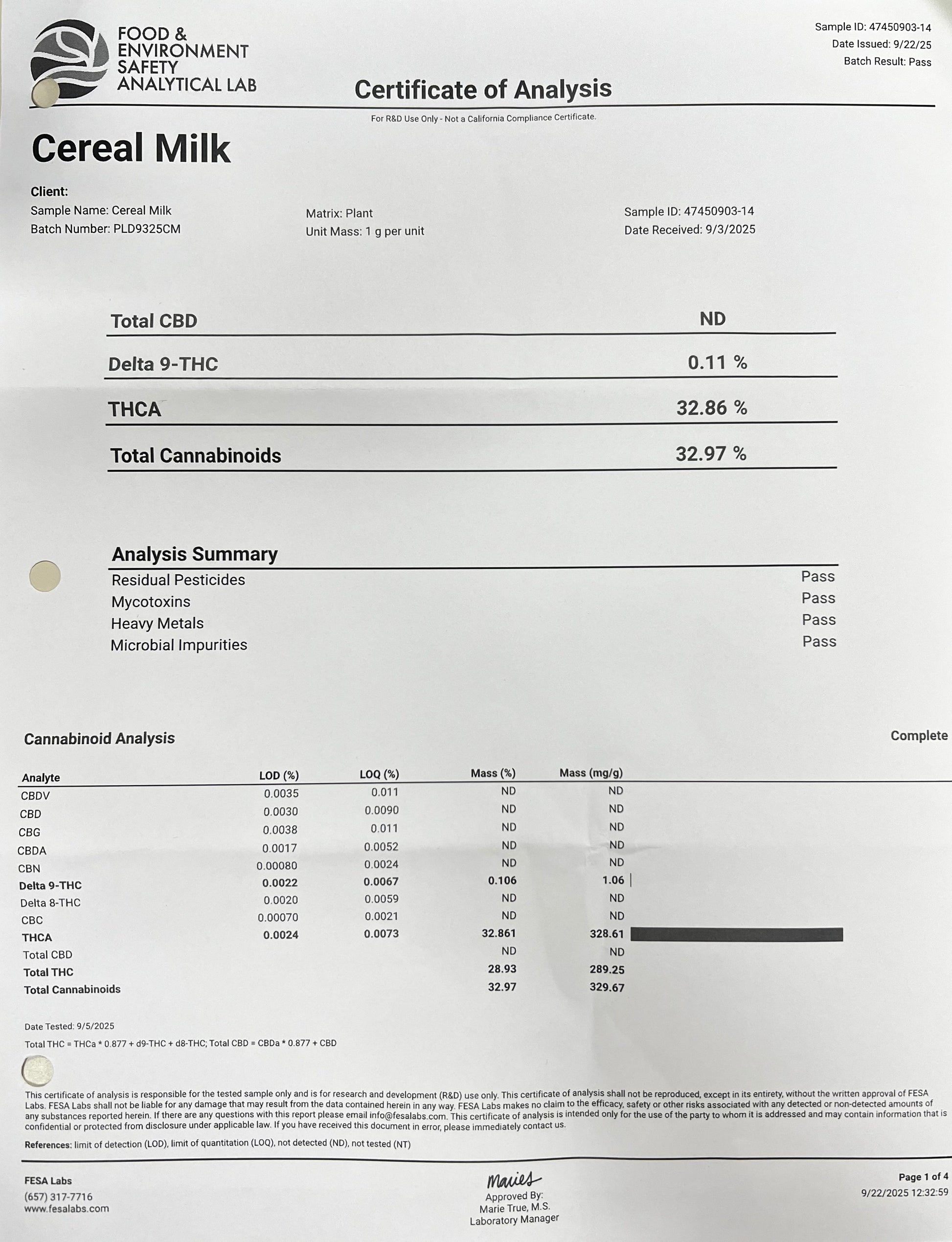 Cereal Milk - Platinum Hybrid Flower - Elevate Montgomery - Sky High Montgomery cincinnati
