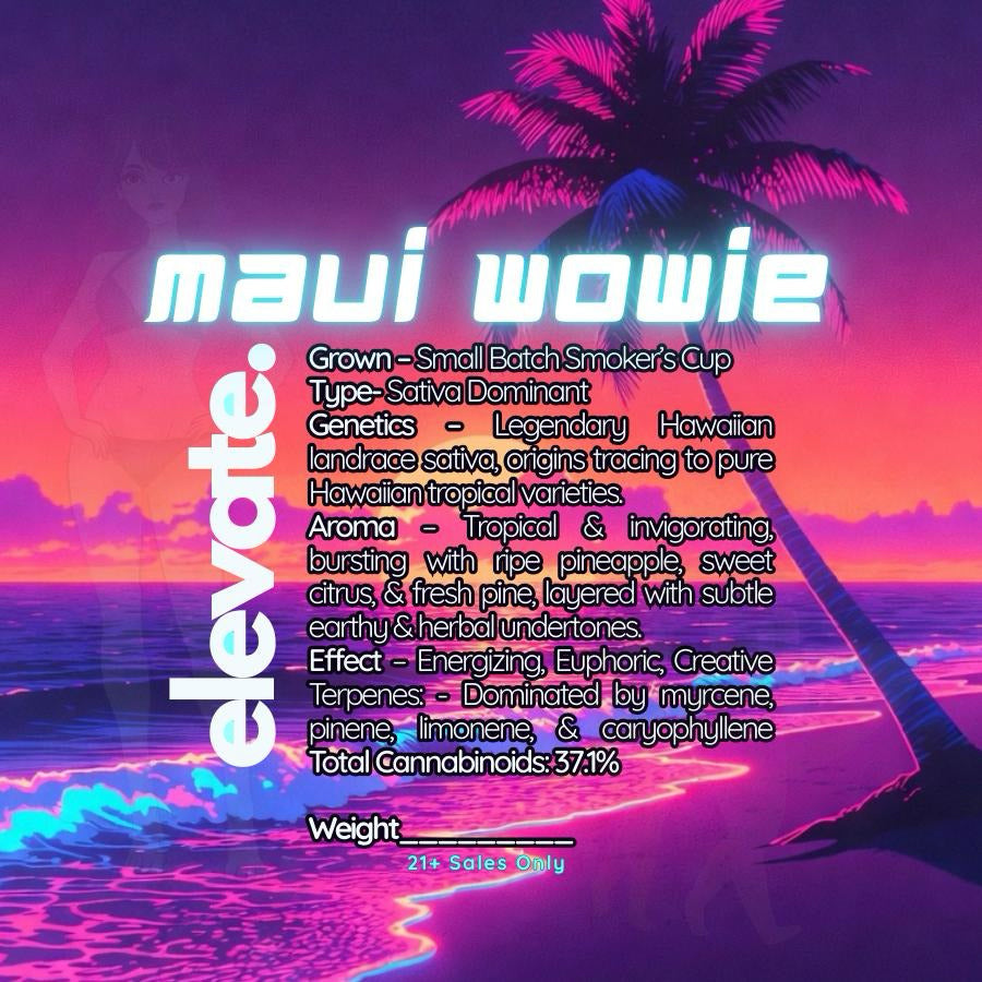 Maui Wowie - Platinum Sativa-Dom Flower - Elevate Montgomery - Sky High Montgomery cincinnati
