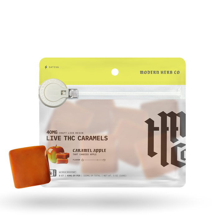 MHC Live Resin Caramels - Caramel Apple (Sativa) - 8ct