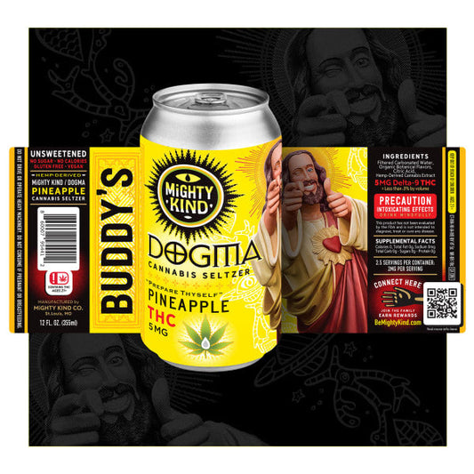 Mighty Kind - Dogma Pineapple THC Seltzer 5mg - Mighty Kind - Sky High Montgomery cincinnati