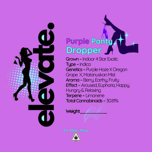 Purple Panty Dropper AAAA+ Exotic THCa Flower - Indica - Elevate Montgomery - Sky High Montgomery cincinnati