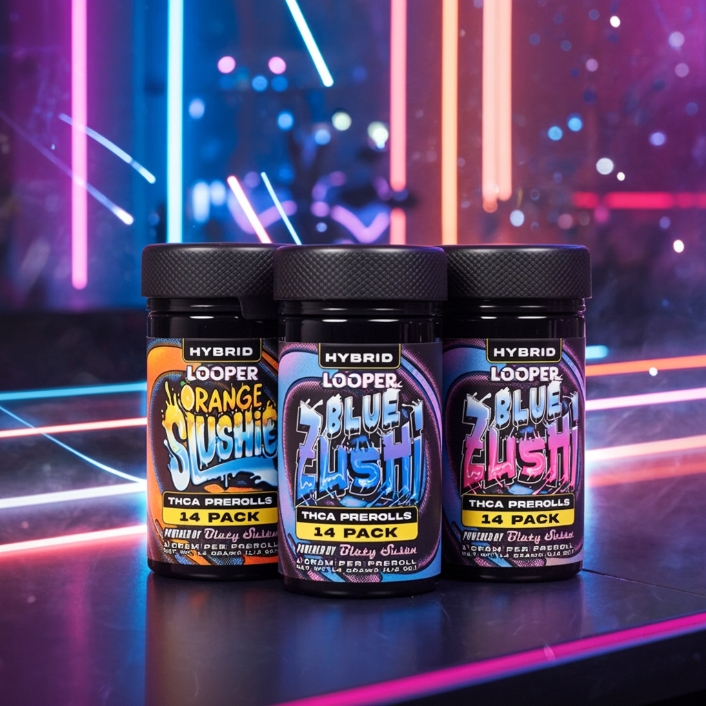 Looper+Blazy Susan 1g Pre-Rolls 14 Count Jar