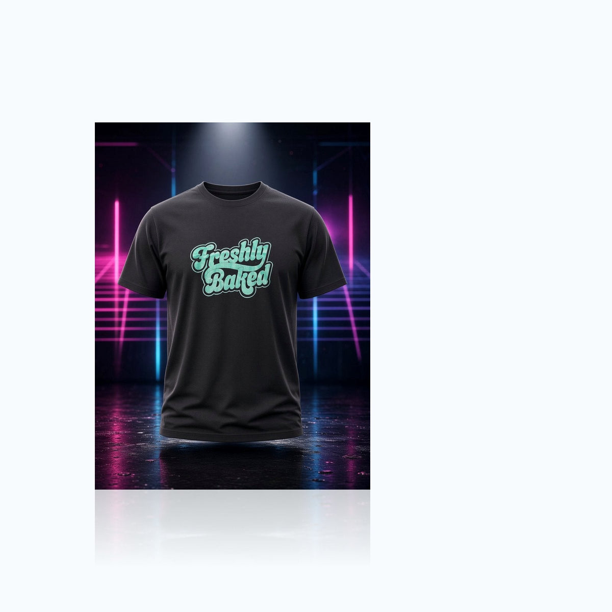 Freshly Baked Retro Script T-Shirt — Elevate fountain