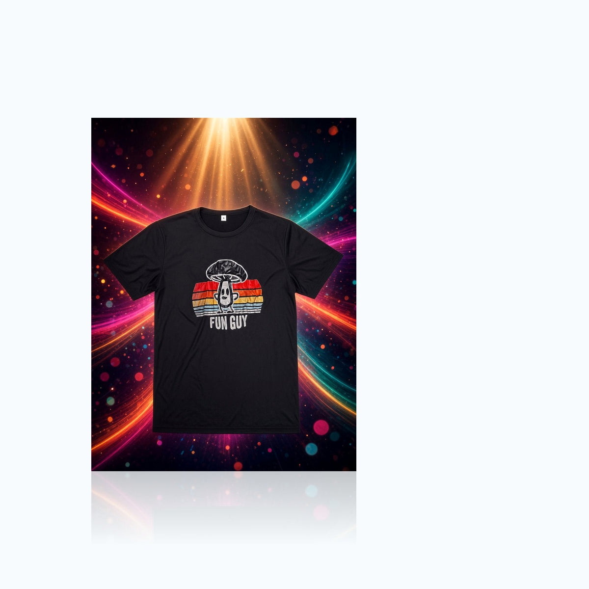 Fun Guy Retro Mushroom Graphic Tee — Elevate fountain