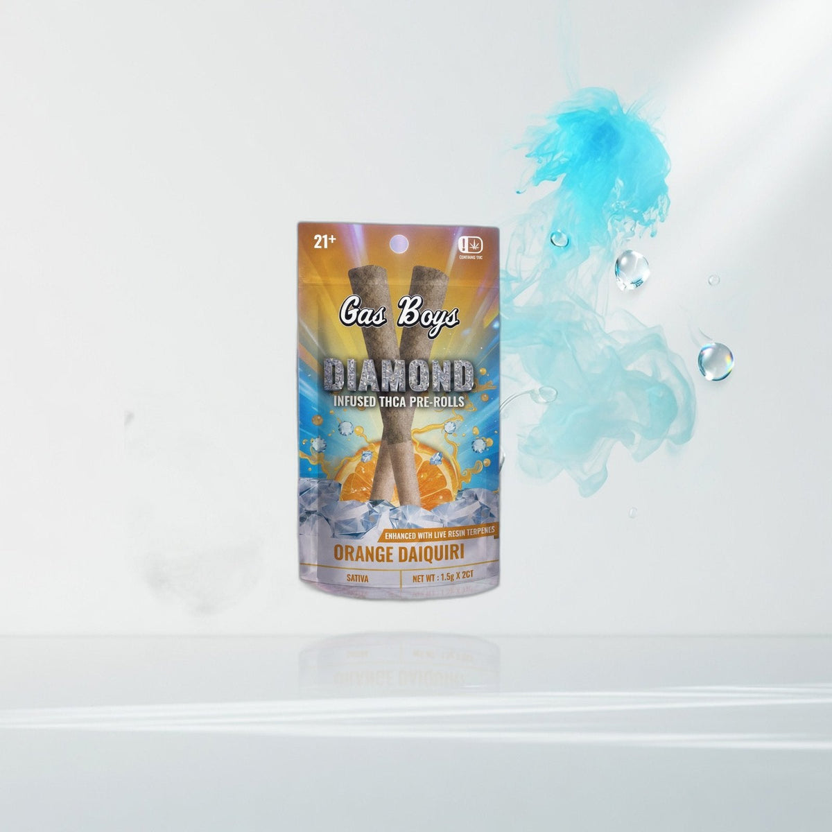 Gas Boys Diamond Infused Prerolls 1.5Gx2 — Elevate fountain