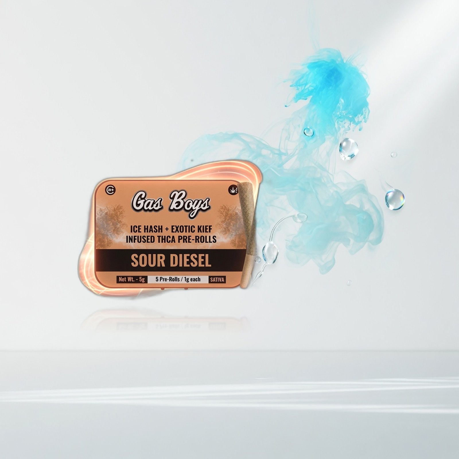 Gas Boys Ice Hash + Exotic Kief Infused Pre-Rolls 5ct — Elevate fountain