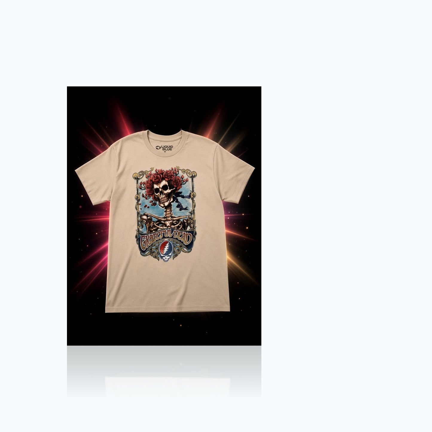 Grateful Dead Bertha - Skelton & Roses Classic T-Shirt — Elevate fountain