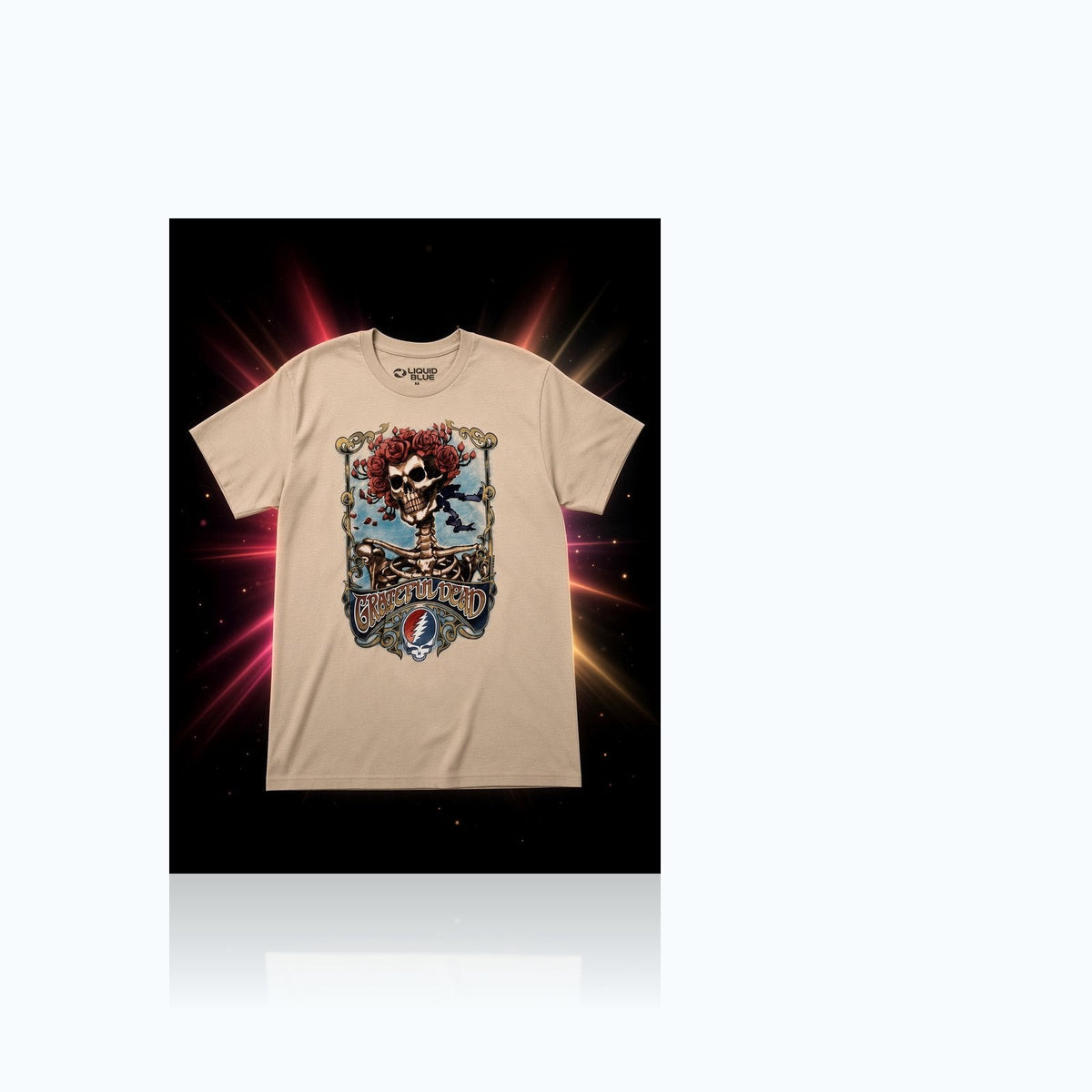 Grateful Dead Bertha - Skelton & Roses Classic T-Shirt — Elevate fountain