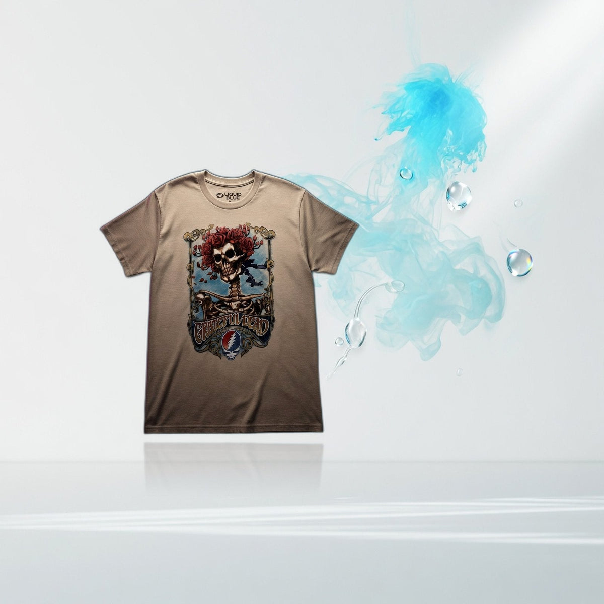 grateful-dead-bertha-skelton-roses-classic-t-shirt — Elevate fountain packshot