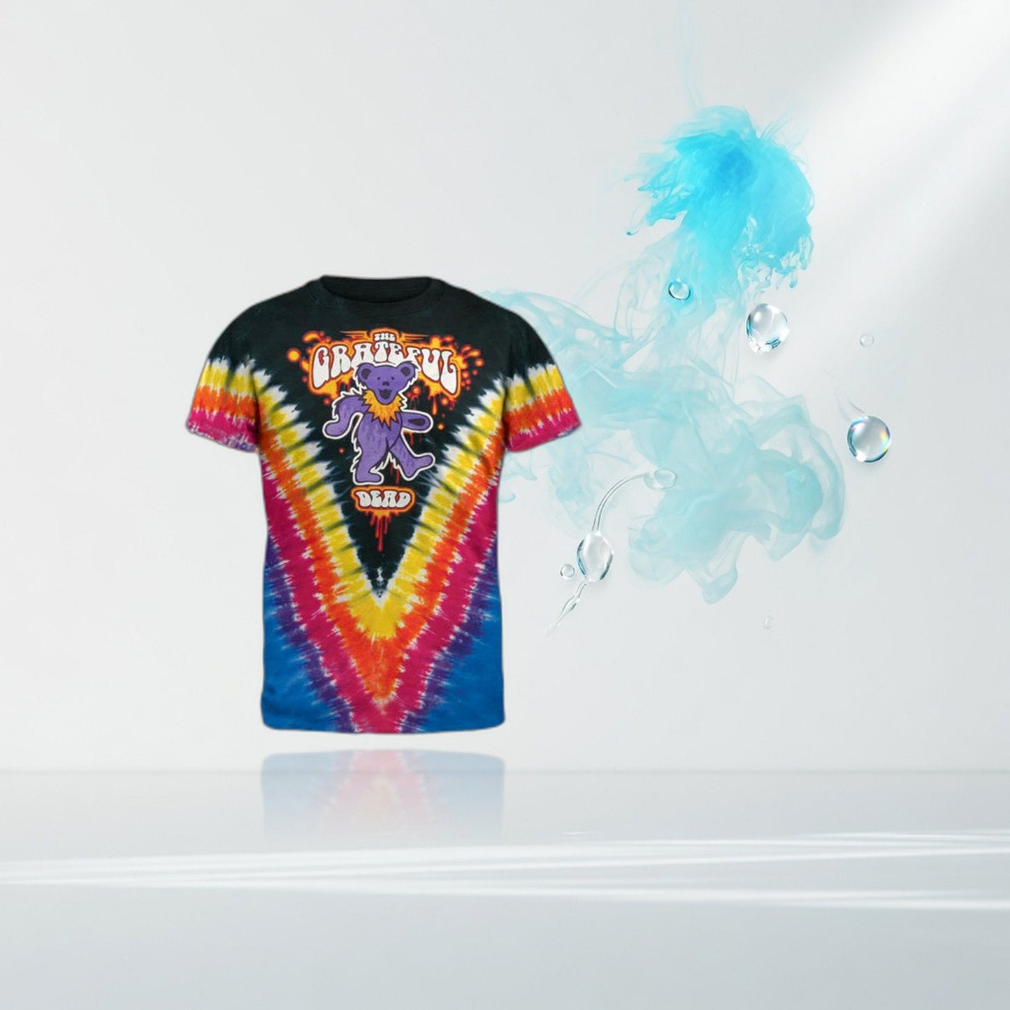 Grateful Dead - Liquid Bear V-Dye T-Shirt - Size Large — Elevate fountain
